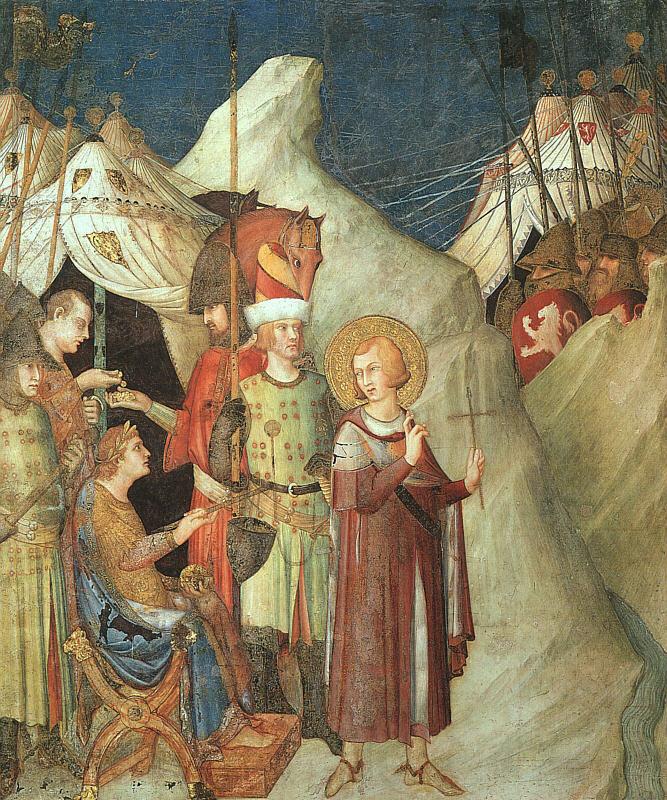 Simone Martini St.Martin Renouncing the Sword France oil painting art